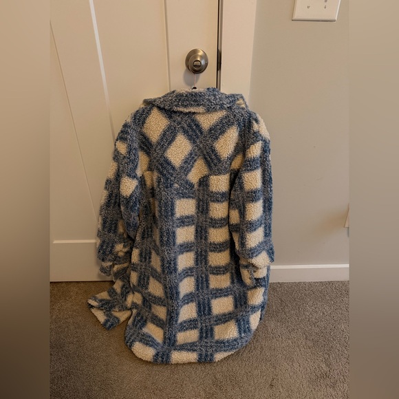 Blue and White Lulus Coat - Picture 3 of 5
